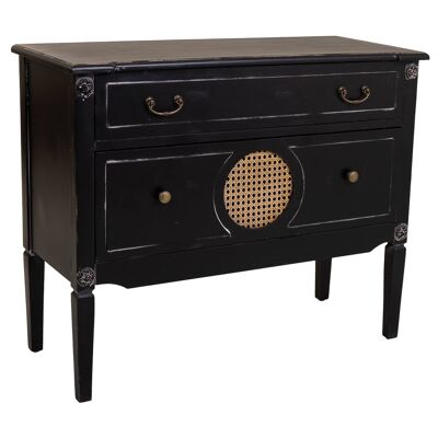 Wooden chest of 2 drawers reference: 23826