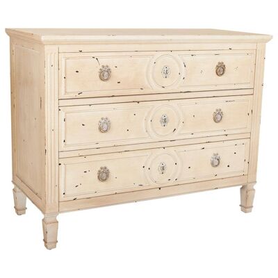 WOODEN CHEST OF 3 DRAWERS 102x46x80h cm reference:23098