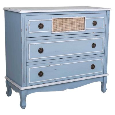 WOODEN CHEST OF 3 DRAWERS 90x38x80h cm reference:23833