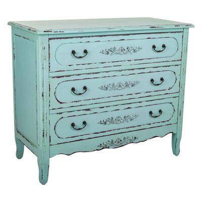 WOODEN CHEST OF 3 DRAWERS 90x42x76h cm reference:23092