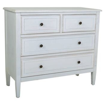 COMMODE BOIS BLANC LAC 85x36x75h cm reference:20239 1