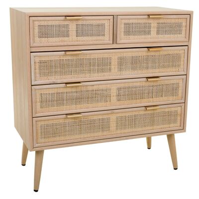 Wooden chest of drawers with 8 drawers reference: 19834