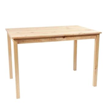 Ensemble table et 4 chaises en bois naturel référence : 12839 2