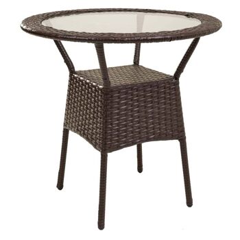ENSEMBLE TABLE ET 4 FAUTEUILS m:D75x71h-fauteuil:(4)58x57x76h cm reference:24144 3