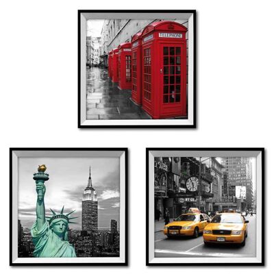 3d paintings set 3 pieces reference: 12927