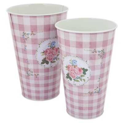 Metal bucket set 2 pieces reference: 17316