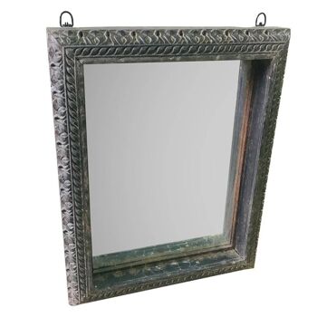 MIROIR EN BOIS FAIT MAIN 62x10x80h cm référence : 22799 1