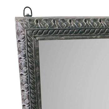 MIROIR EN BOIS FAIT MAIN 62x10x80h cm référence : 22799 2