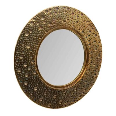 Round silver metal mirror reference: 18948
