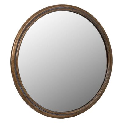 Round gold metal wall mirror reference: 18852
