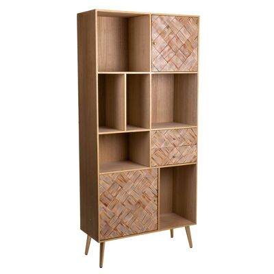 WOODEN BOOKSHELF 90x37x189h cm reference:22004