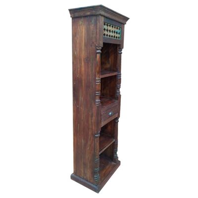 BROWN WOODEN BOOKSHELF reference:25077
