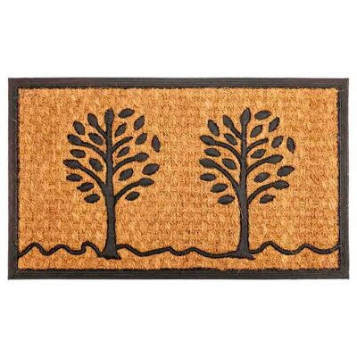 Natural fiber and rubber doormat reference:18903