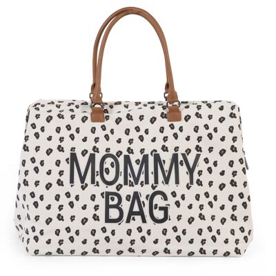 Mommy bag large canvas leopard