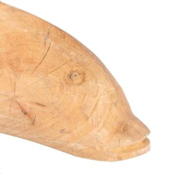 Figurine dauphin en bois avec support référence : 13897 3