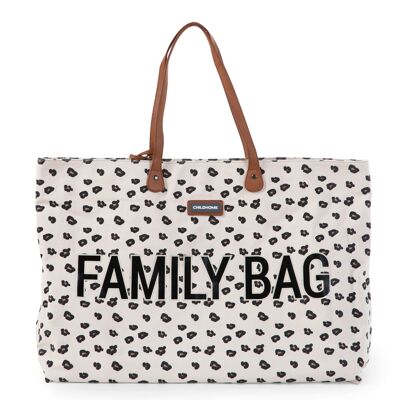 Family bag canvas leopard