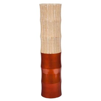 Jarron de bambu decorado en cobre referencia:13708