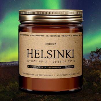 Bougie Helsinki - aiguilles de pin | bois de cèdre | vanille 1