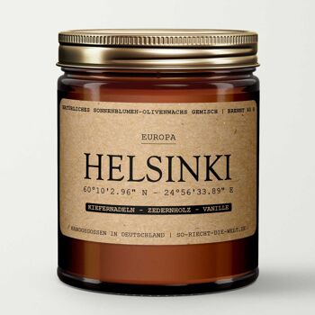 Bougie Helsinki - aiguilles de pin | bois de cèdre | vanille 4