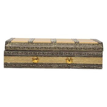 COFFRET A BIJOUX METAL 20x20x5 reference:23749 2