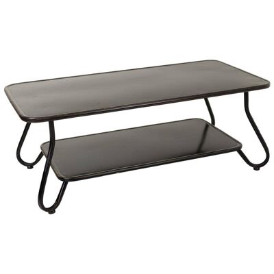 KIT MESA AUXILIAR DE METAL NEGRO 120x60x46,5h cm referencia 18840