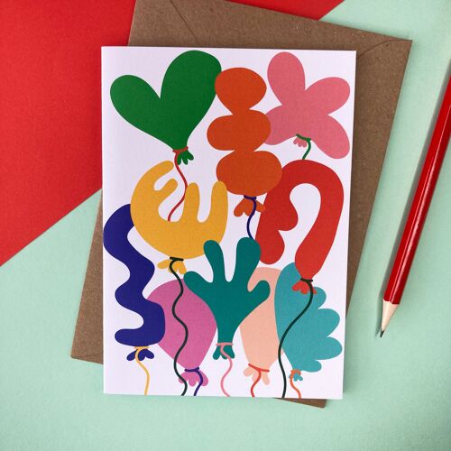 Balloon Birthday Card