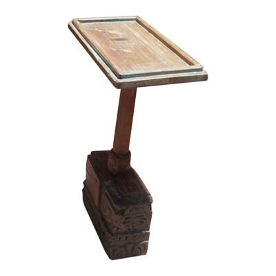 MESA AUXILIAR DE CENTRO DE MADERA MARRON 46x23x49h cm referencia 24880