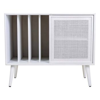 Meuble bas en bois et grille blanche référence 23343 3