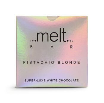 Tablette de chocolat blond pistache 1