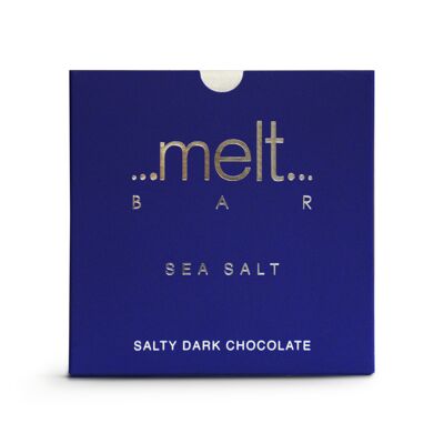 Barra de chocolate negro con sal marina