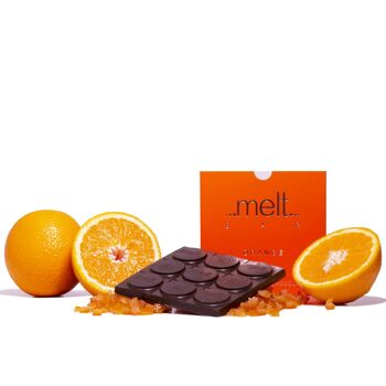 Tablette de chocolat noir orange 2