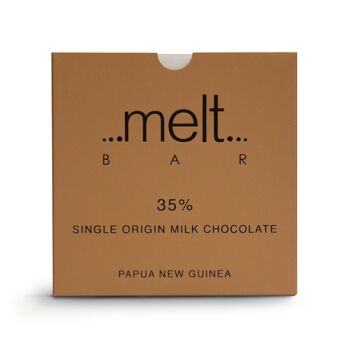 Tablette de chocolat au lait 35% d'origine unique 1
