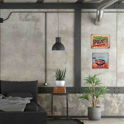 Placa decoracion pared de metal referencia 19591