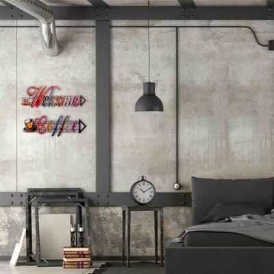 Placa decoracion pared de metal referencia 19625