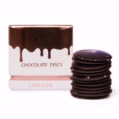 Dark Chocolate Sea Salt Discs