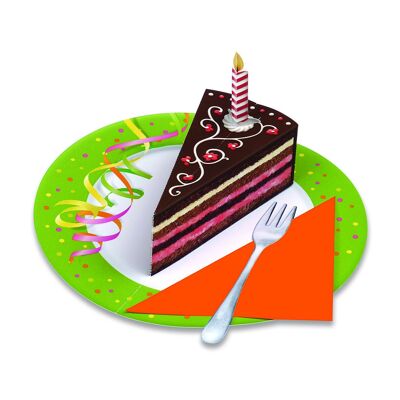 Pop up card birthday cake