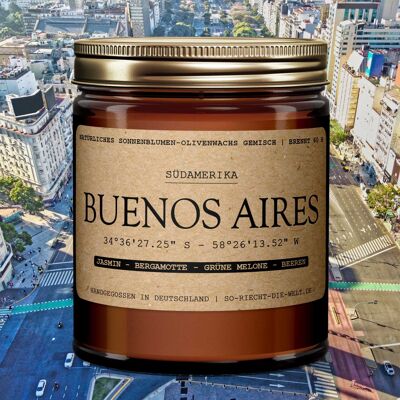 Buenos Aires Kerze - Jasmin | Bergamotte | grüne Melone | Beeren