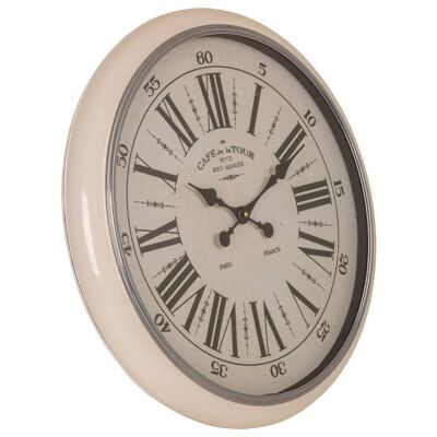 RELOJ DE PARED DE METAL BLANCO D62x5h cm referencia 24499