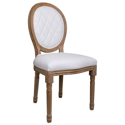 SILLA DE MADERA TAPIZADA 48x46x48/96h cm referencia 23808