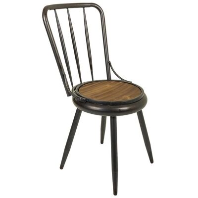 Silla de metal y madera referencia 18503