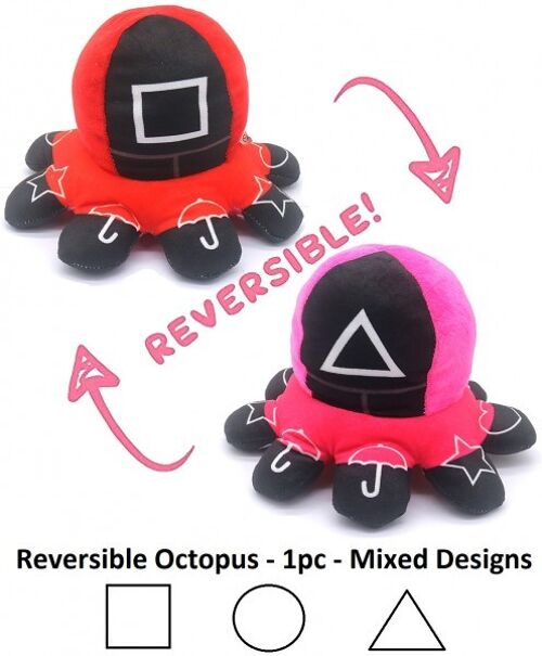 T2163-004 Reversible Octopus Guard - Mixed Designs - 20cm - 1pc