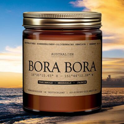Vela aromática Bora-Bora - Driftwood | sal marina | jazmín
