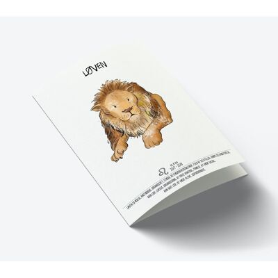 Carte A7 du zodiaque Lion