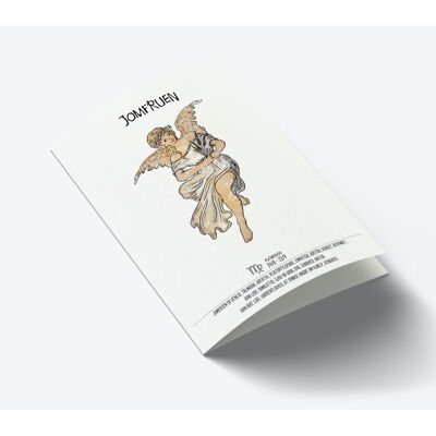 Virgo zodiac A7 card