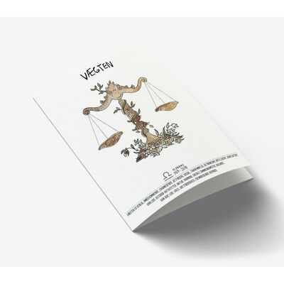 Libra zodiac A7 card