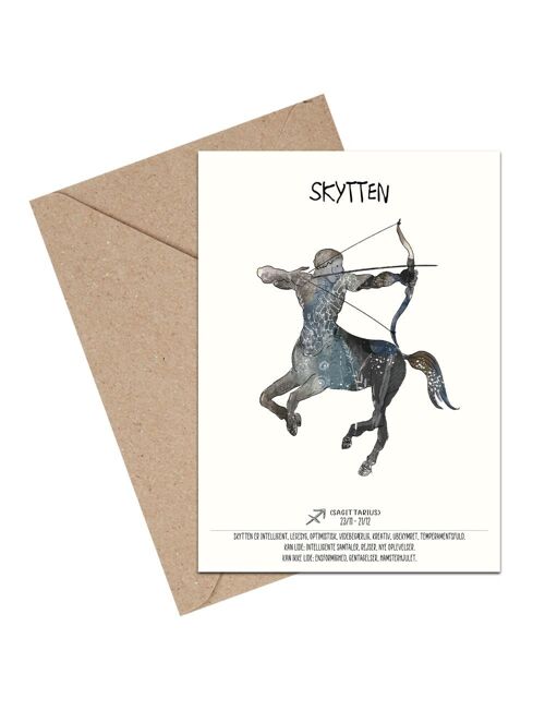 Sagittarius zodiac  A6 card