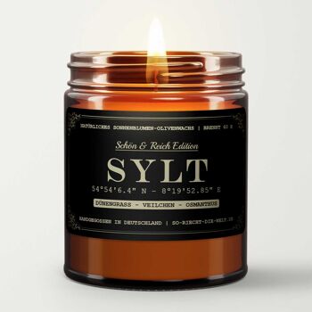 Bougie parfumée Sylt - Édition belle et riche - Herbe des dunes | violette | osmanthus 2