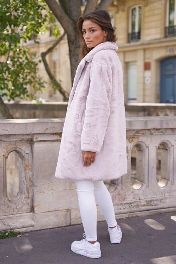 Manteau Oversize Fausse Fourrure - Y138 4