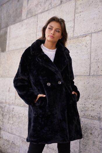 Manteau Oversize Fausse Fourrure - Y138 6