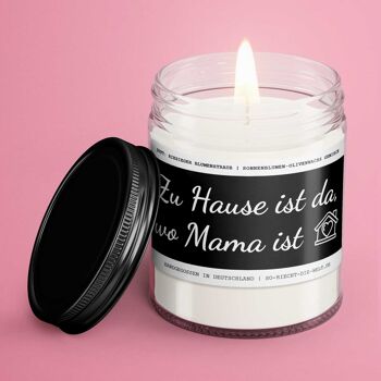 Bougie parfumée Mama "Home is where Mama is." Parfum : énorme bouquet de fleurs 2
